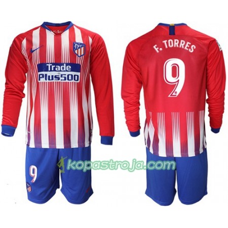 Billiga Fotbollströjor Atlético Madrid F.Torres 9 Barn Hemma tröja 2018/19 Långärmad